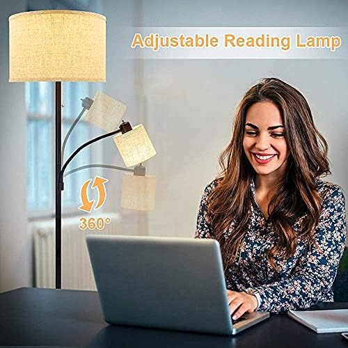 Лампи DLLT за четене в дневната, Модерна лампа на високо поле за модерен дом с регулируем странично осветление, Промишлено