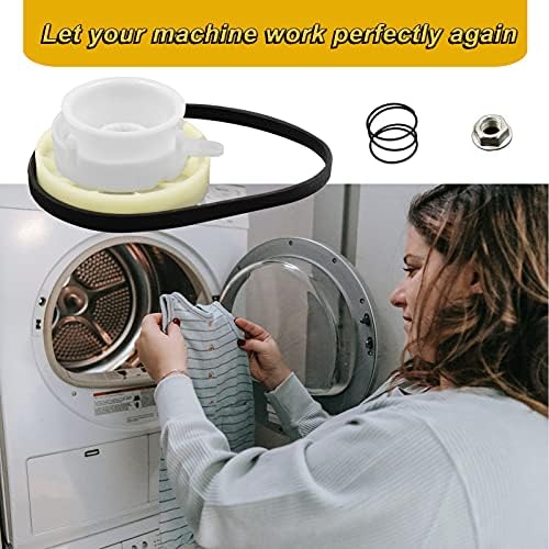 Комплект съединител шайба за миене на W10721967, Комплект за смяна на ремък с миене на W10006384 за пералня whirlpool,