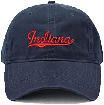 Мъжки шапки Indiana - в Бродирани папиной Шапка, Выстиранной Памучна Шапка
