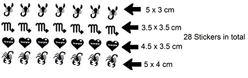 Колекция Зодиакален знак Скорпион (Стикери за нокти в стил Скорпион)
