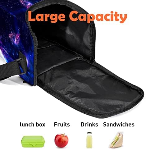Дамски Чанта за Обяд GUEROTKR, Кутия за Обяд за мъже, Мъжки Кутия за Обяд, вселената планета с цветно изображение на