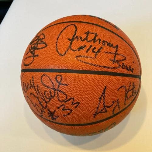 1992-93 Отбор Орландо Меджик Подписа Сполдинга В Официален мач на NBA Баскетбол с Шаком - Баскетболни топки с Автографи