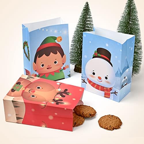 Mocoosy 24 Опаковане на Пакети за Коледно парти, Пакети за коледните Предложения за деца, Празнични Пакети за Бонбони,
